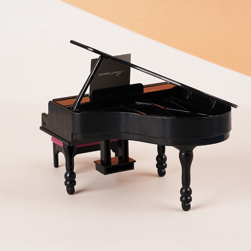Interior Design Living Room - 1:12 Puppenhaus Miniatur Klavier mit Hocker