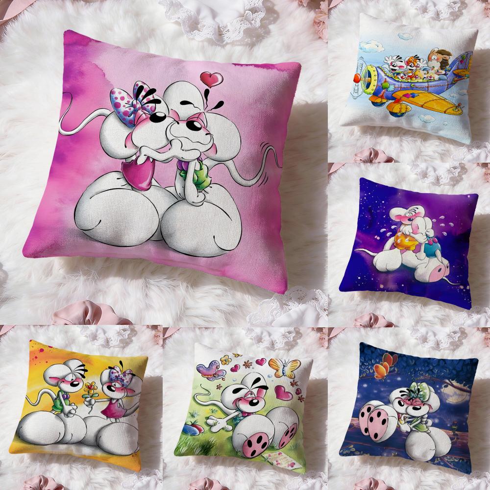 Interior Design Whimsical - Cartoon D-Diddl Kissenbezug Premium Comfort Reversible