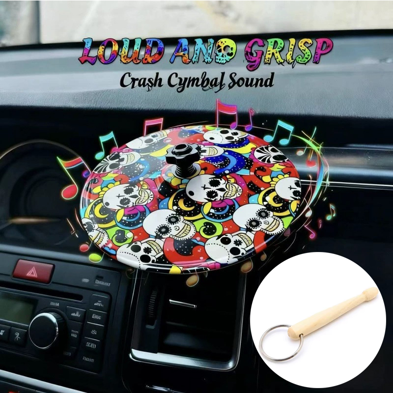 Interior Design Whimsical - Mini-Trommeln kollidieren mit Becken, Entlüftungsdekoration, Auto-Musikuntertasse