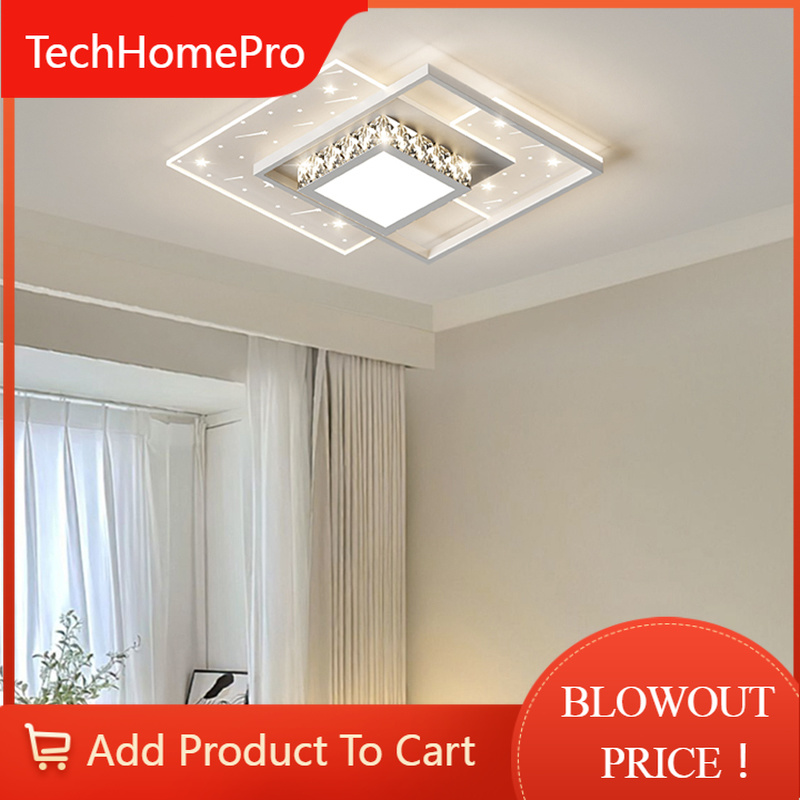 Interior Design High Ceiling - TechHP Neue Hochwertige Funkelnde Deckenleuchten Wohnzimmer-Deckenlampe