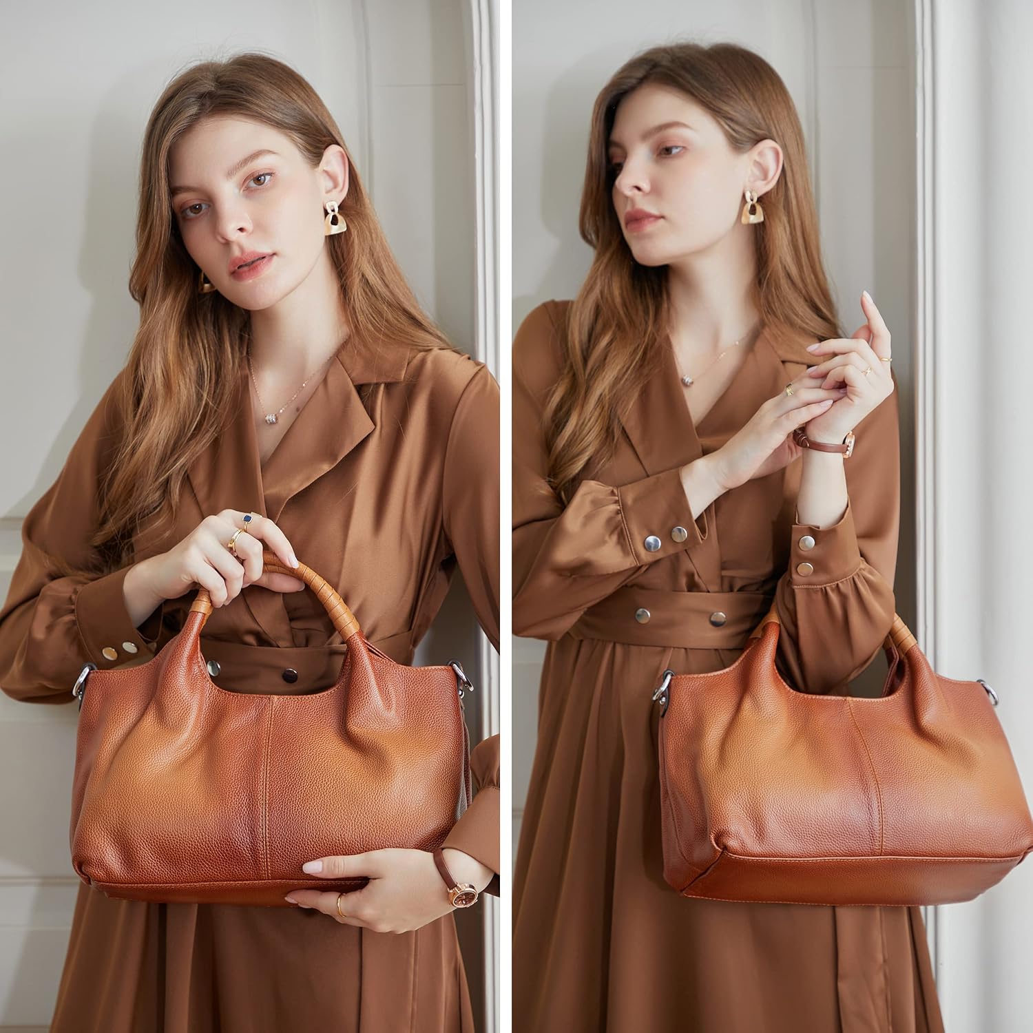 Echte Leder-Schultertaschen un – Interior Design Quiet Luxury Bewertung und Preis