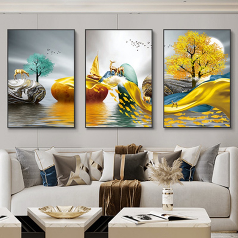 3-teiliges Set Rahmenlose 3-te – Abstract Canvas Set Bewertung und Preis