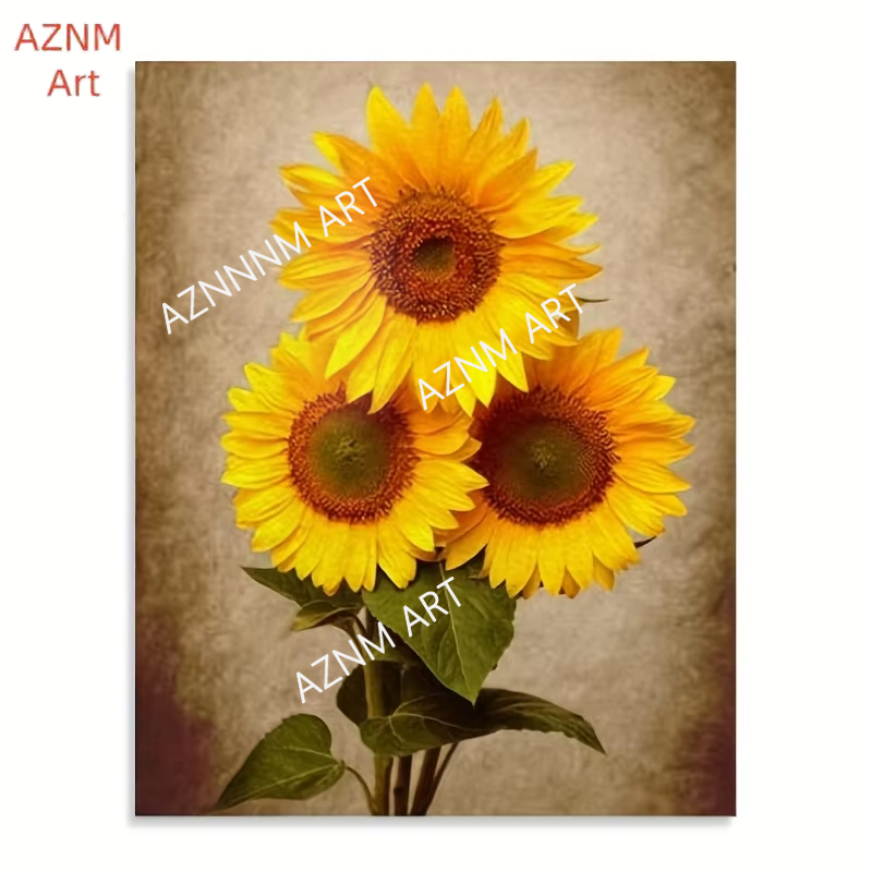 1/3PCS Deko-Sonnenblumen-Leinw – Abstract Canvas Set Bewertung und Preis