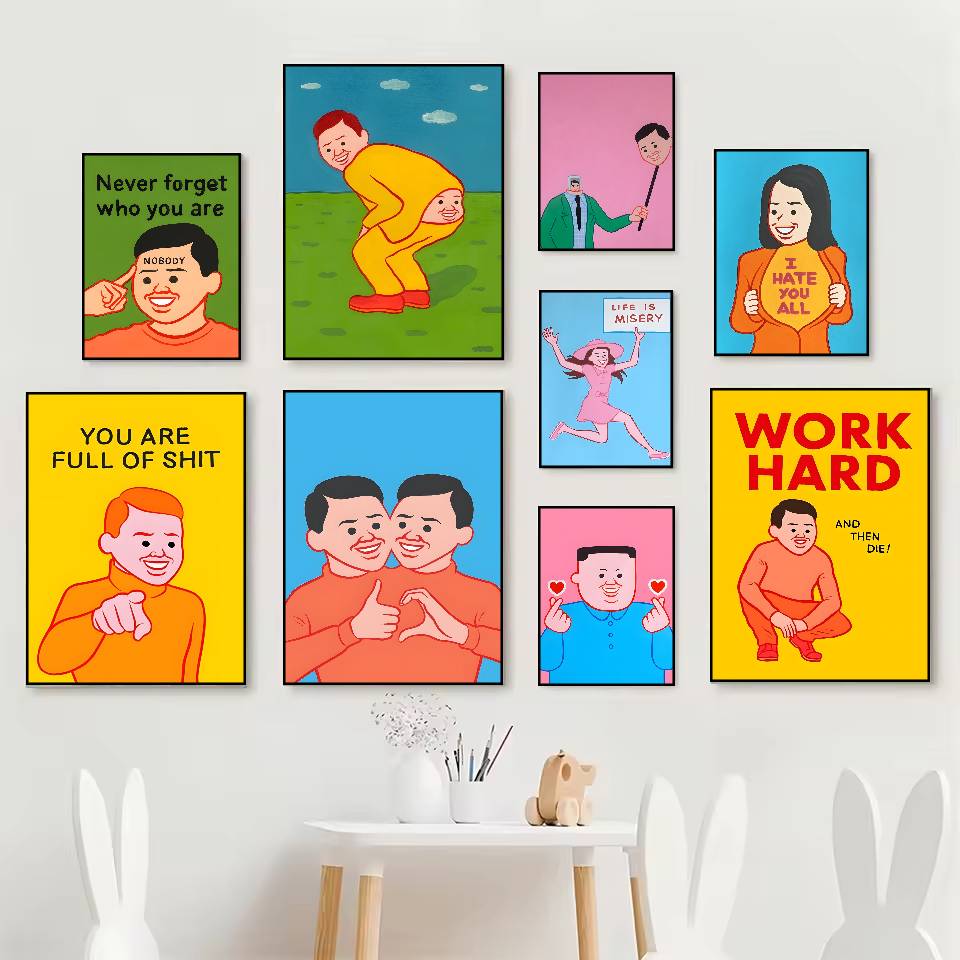 Rahmenloses Joan-Cornella-Kuns – Abstract Canvas Set Bewertung und Preis