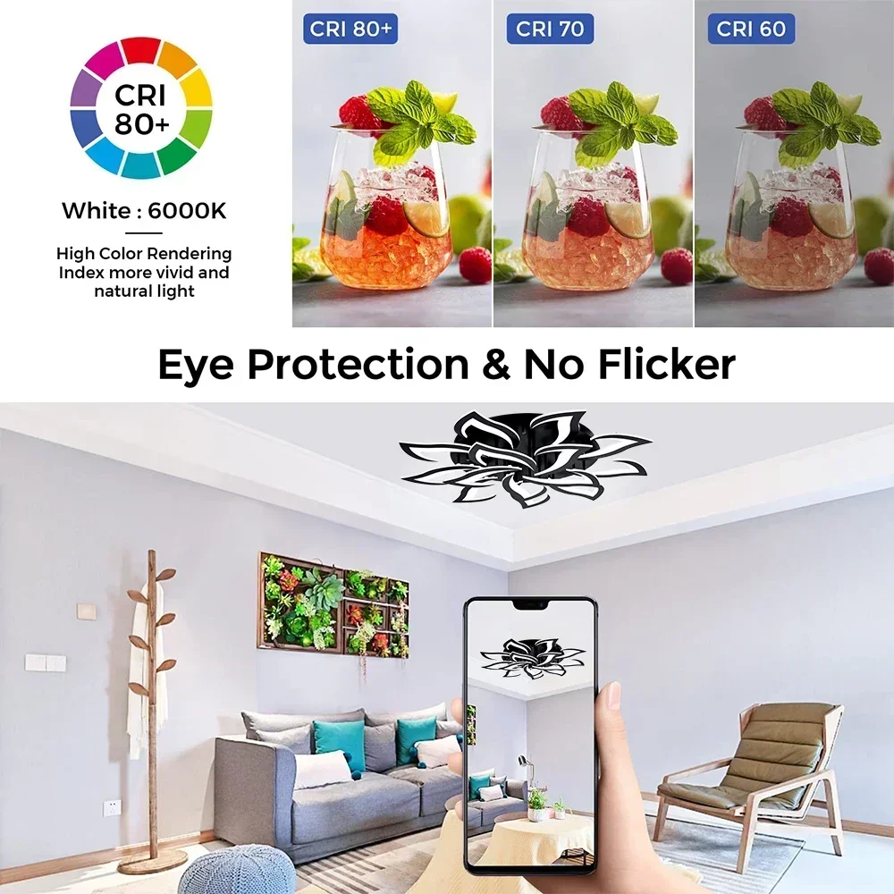 Designer LED Blütenblatt Kronl – Interior Design Kitchen Modern Bewertung und Preis