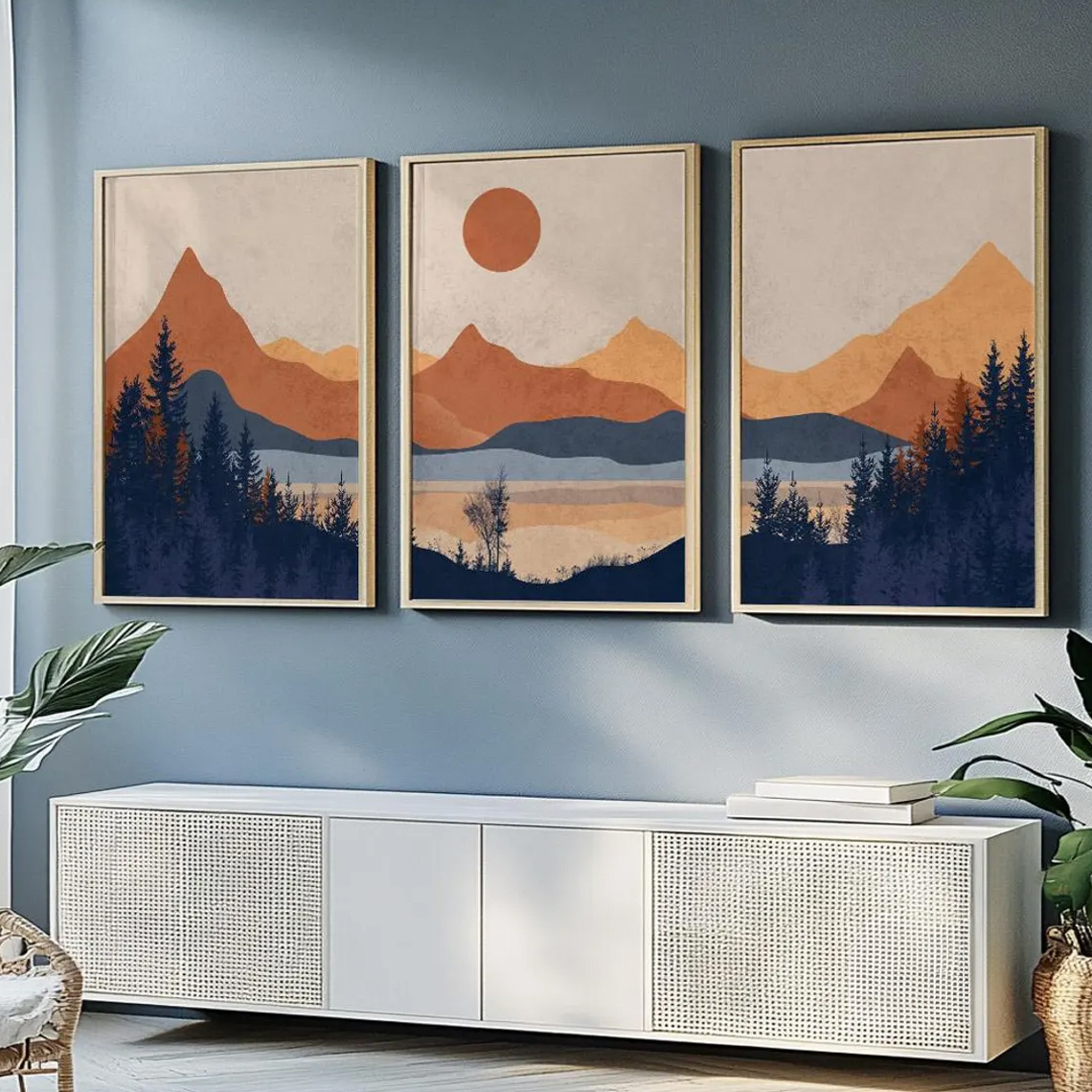 3 Stück/Set rahmenlos, terrako – Abstract Canvas Set Bewertung und Preis