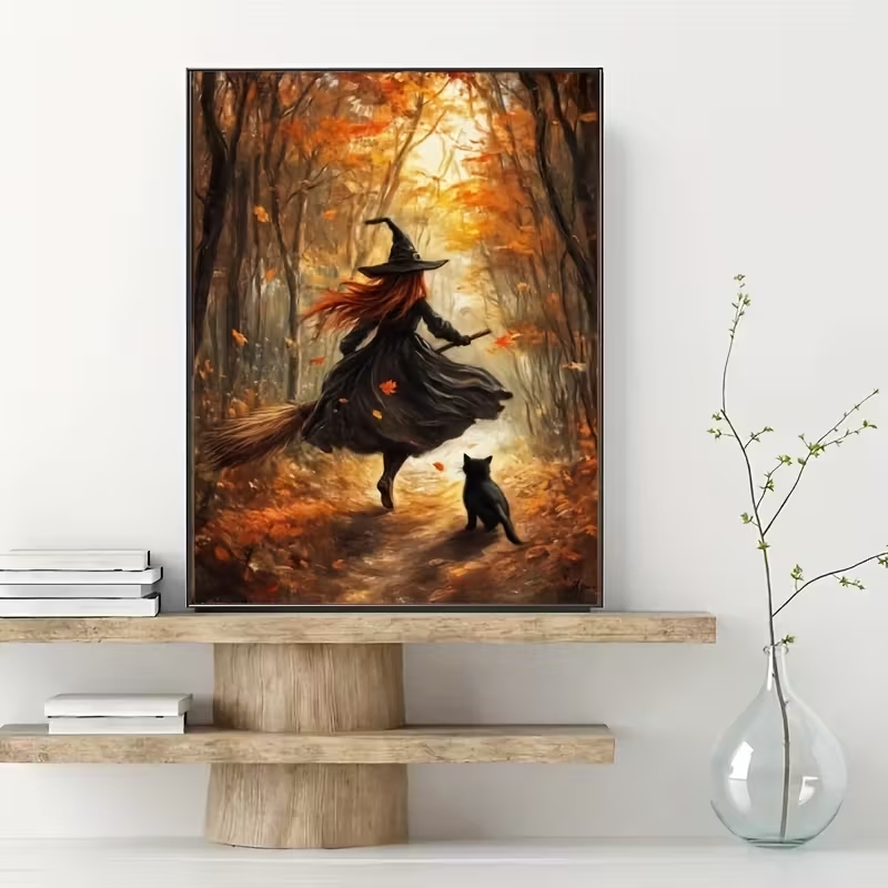 Retro Halloween Herbsthexe auf – Interior Design Living Room Bewertung und Preis