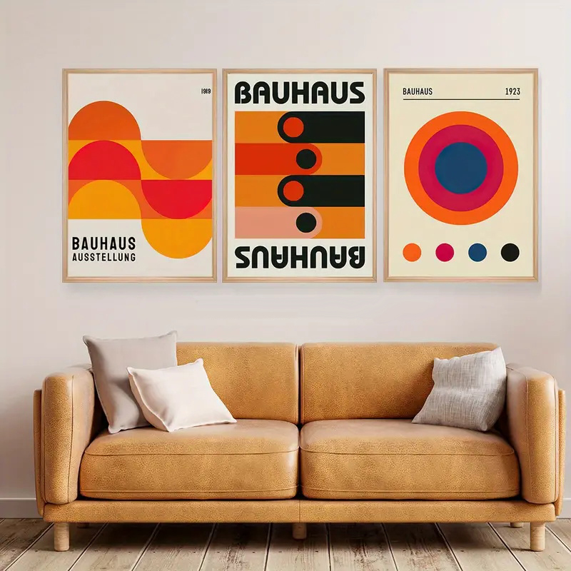 3-teiliges Set Bauhaus Abstrak – Abstract Canvas Set Bewertung und Preis