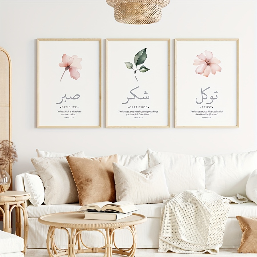 3 teile/satz Islamische Koran  – Abstract Canvas Set Bewertung und Preis