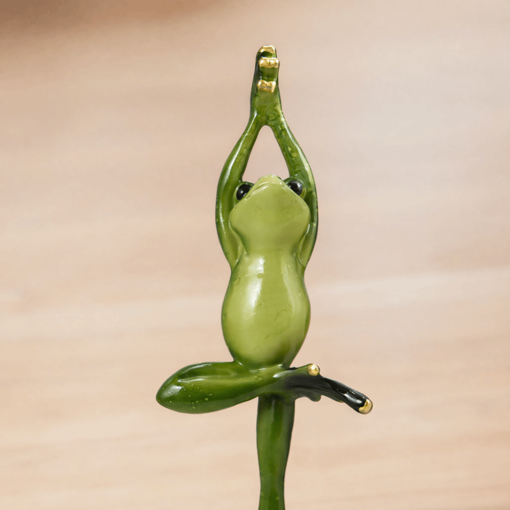 Harz-Yoga-Posen-Figur: Amphibi – Interior Design Whimsical Bewertung und Preis