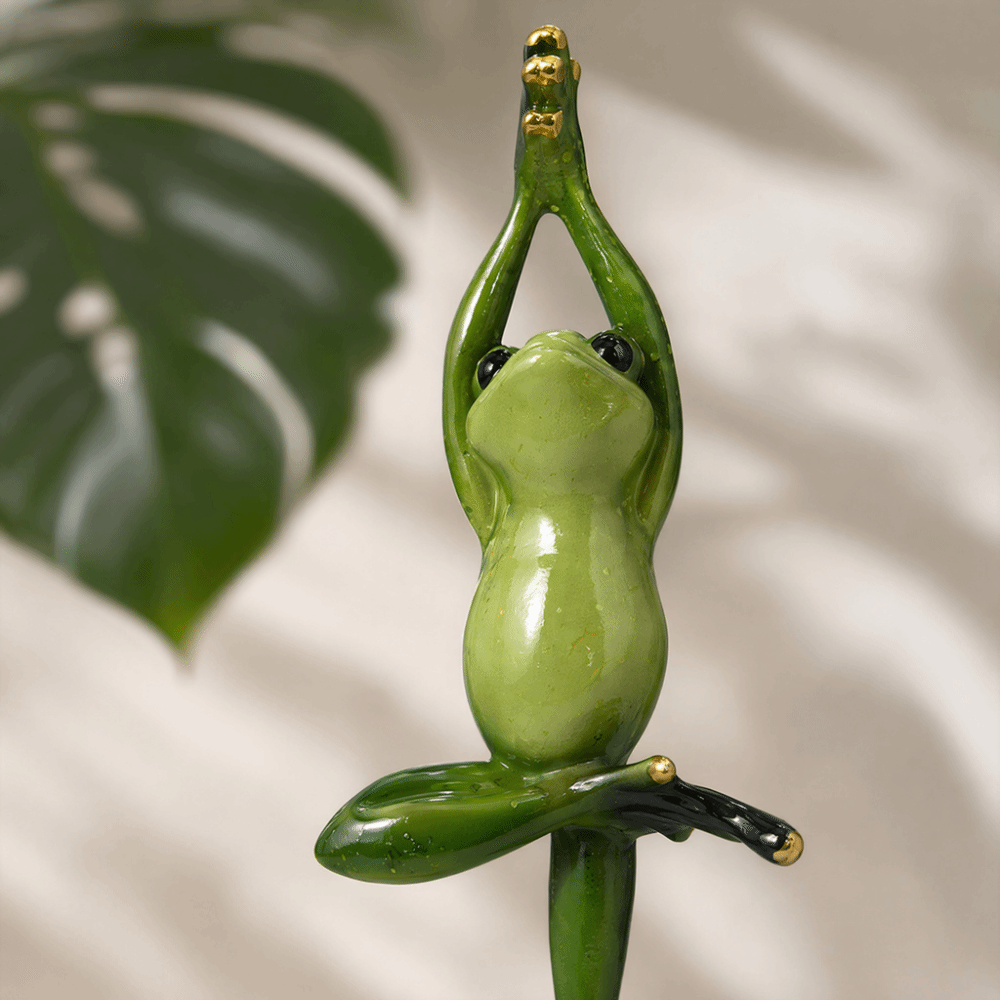 Harz-Yoga-Posen-Figur: Amphibi – Interior Design Whimsical Bewertung und Preis