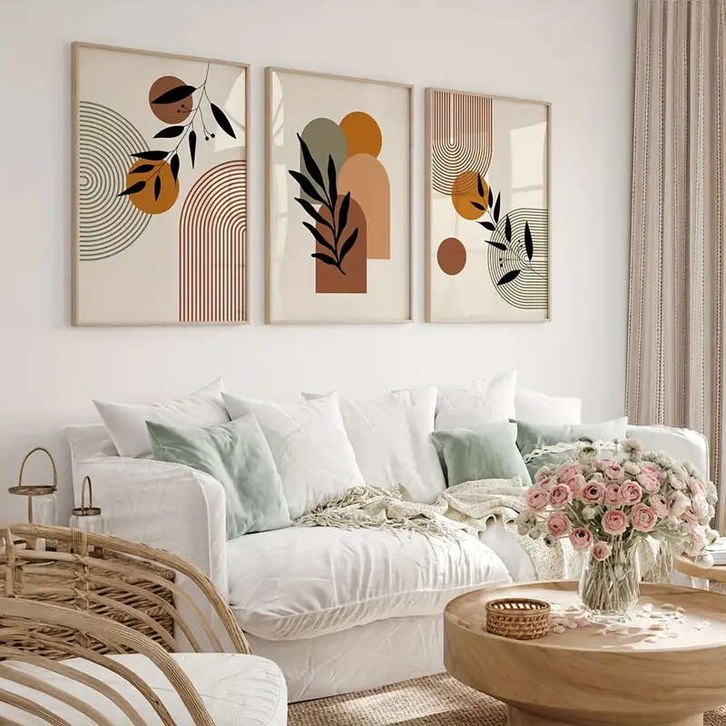 3-teiliges Set Bohemian-Style  – Abstract Canvas Set Bewertung und Preis