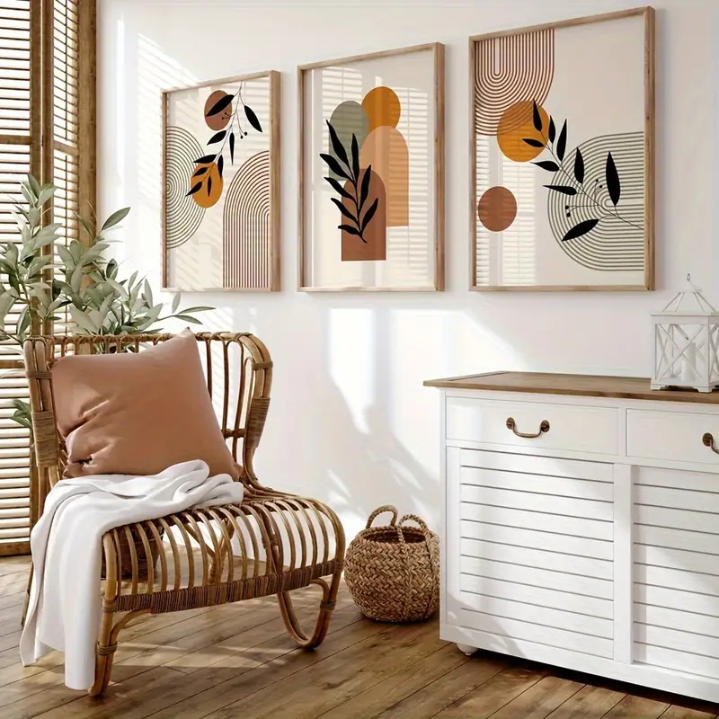 3-teiliges Set Bohemian-Style  – Abstract Canvas Set Bewertung und Preis