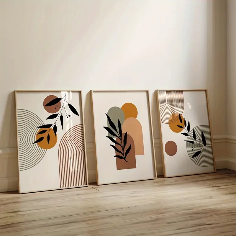 3-teiliges Set Bohemian-Style  – Abstract Canvas Set Bewertung und Preis